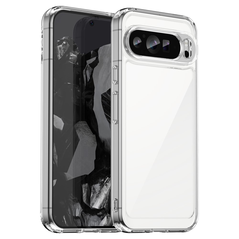 Gelový obal s pevnými zády na Google Pixel 9 Pro XL - průhledný