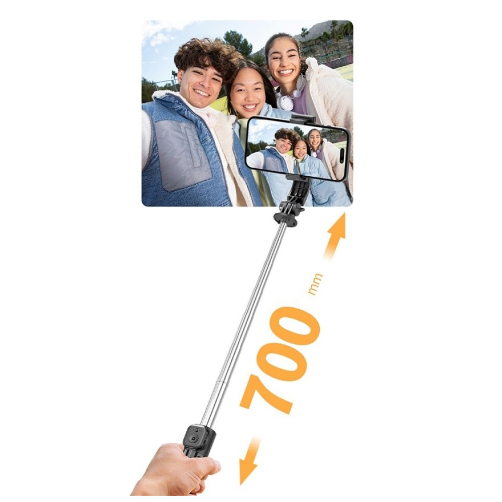 Q21 mini selfie tyč se stativem a Bluetooth ovladačem