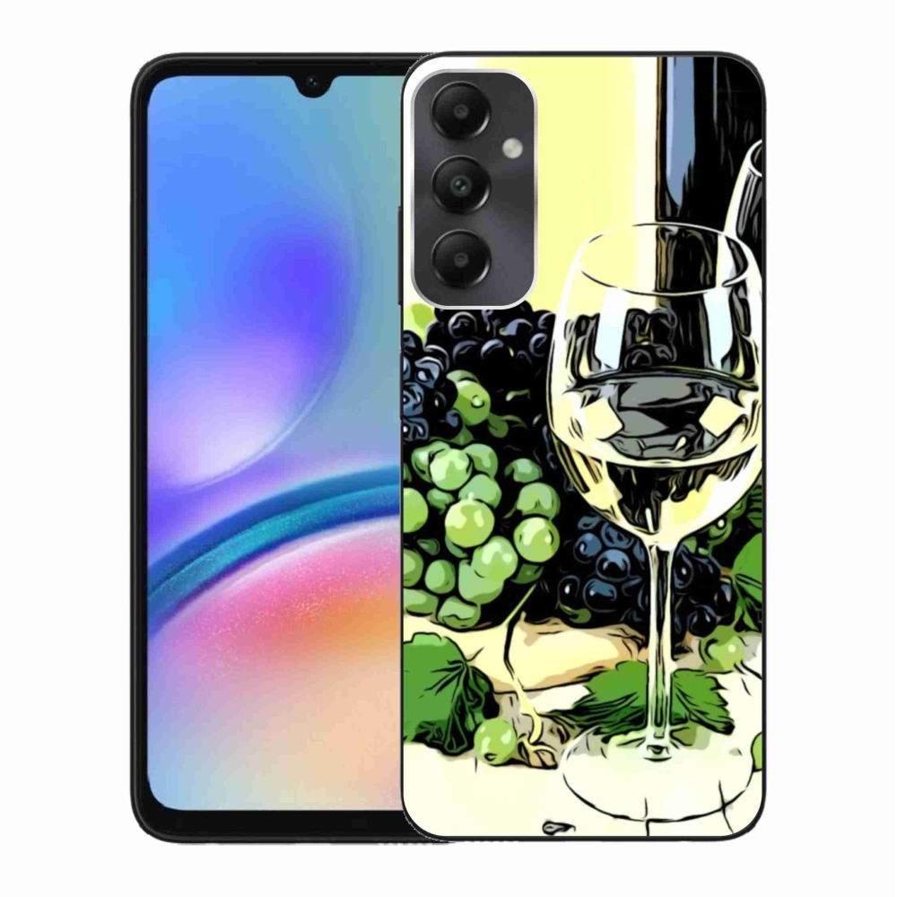 Gelový kryt mmCase na Samsung Galaxy A05s - sklenka vína