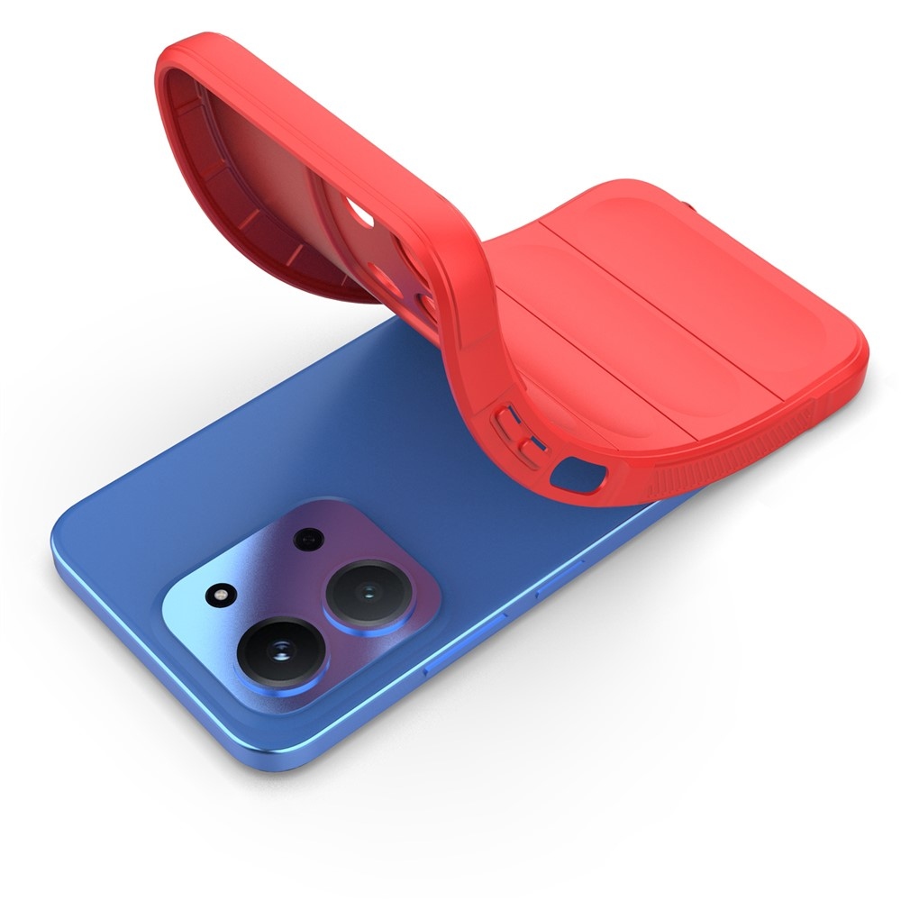 Rugg odolný gelový obal na Xiaomi Redmi 15C 4G (171mm)/Poco C85 4G (171mm) - červený