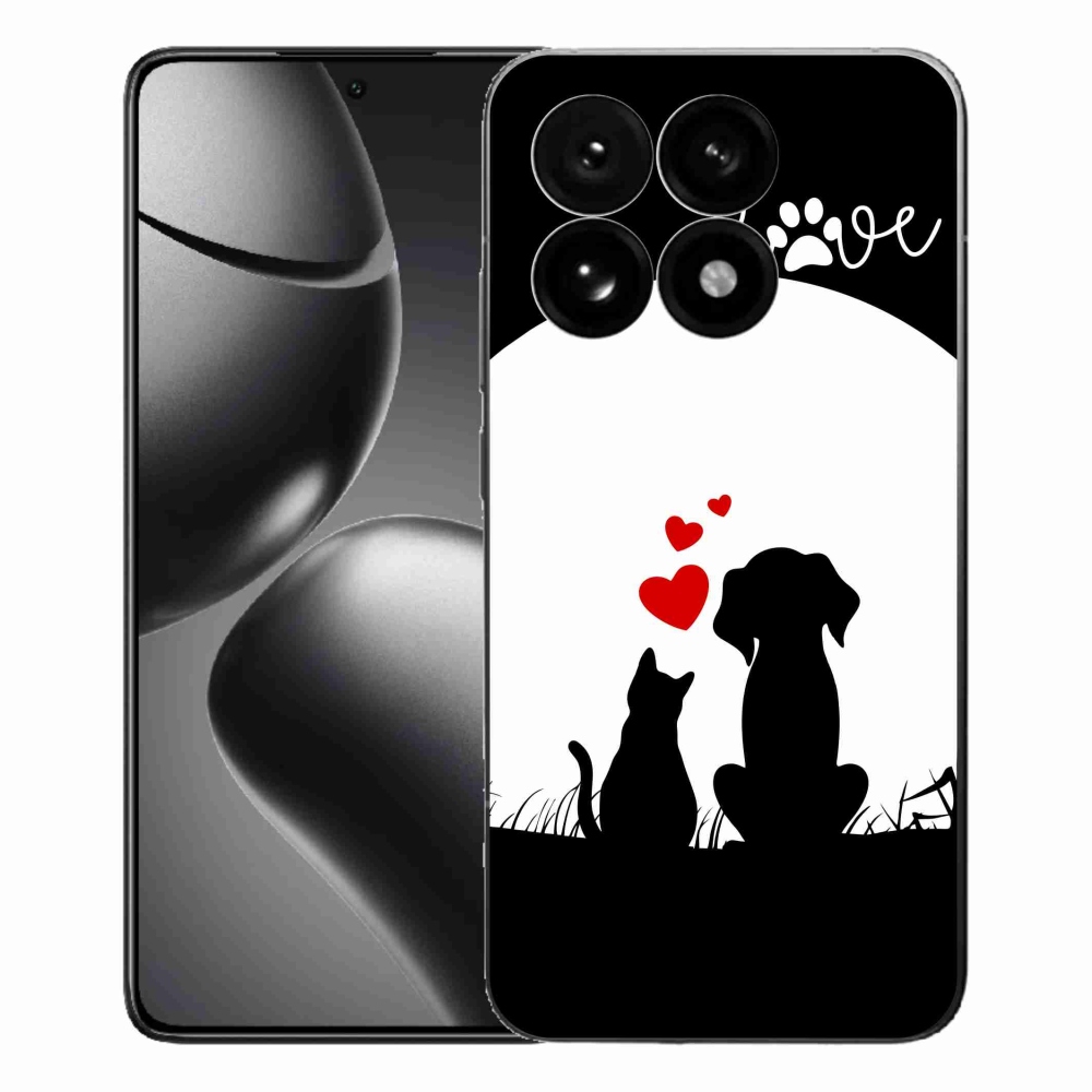 Gelový kryt mmCase na Xiaomi 15T - zvířecí láska