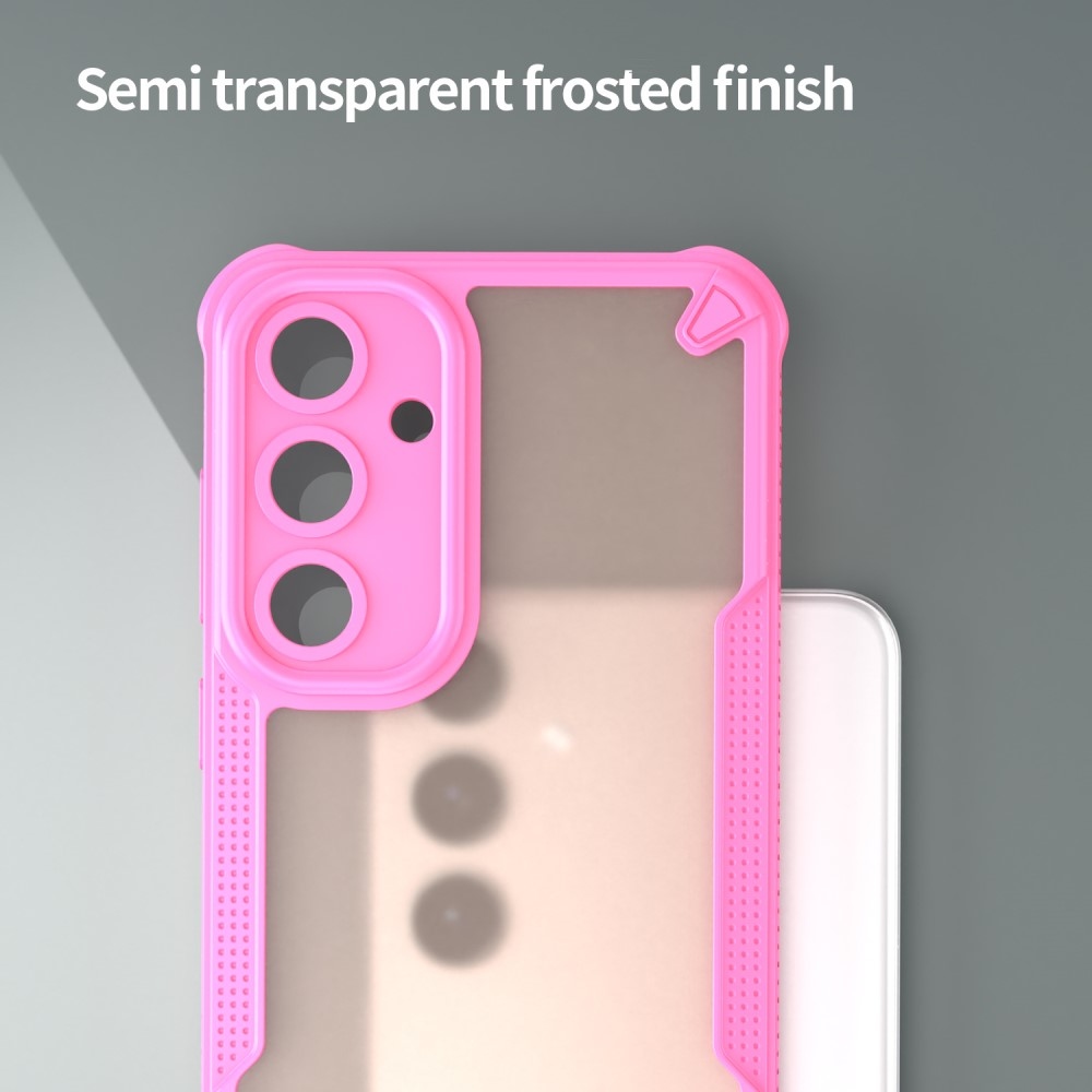 Frosted odolný kryt na Samsung Galaxy S25+ - růžový