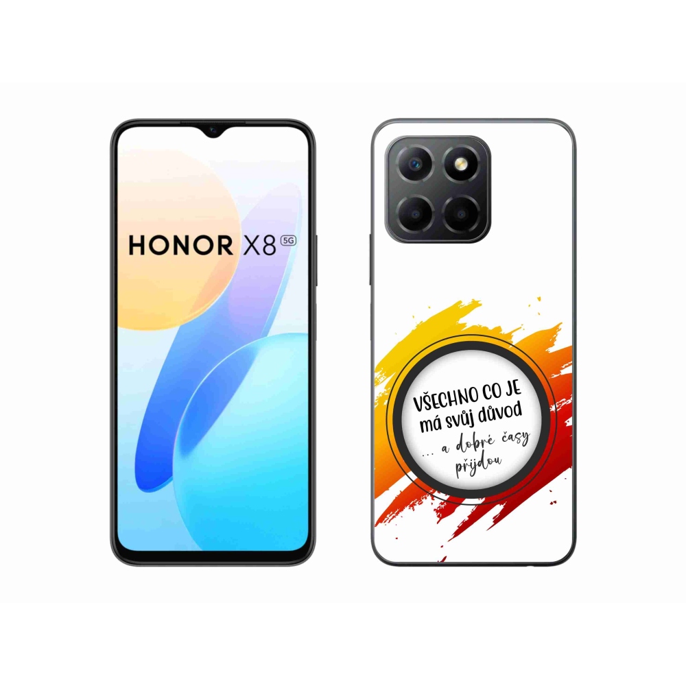 Gelový kryt mmCase na Honor X8 5G/Honor 70 Lite 5G - citát 3 bílé pozadí