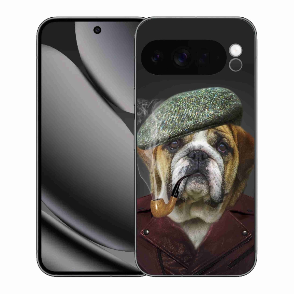 Gelový kryt mmCase na Google Pixel 10 Pro XL - pes s fajfkou