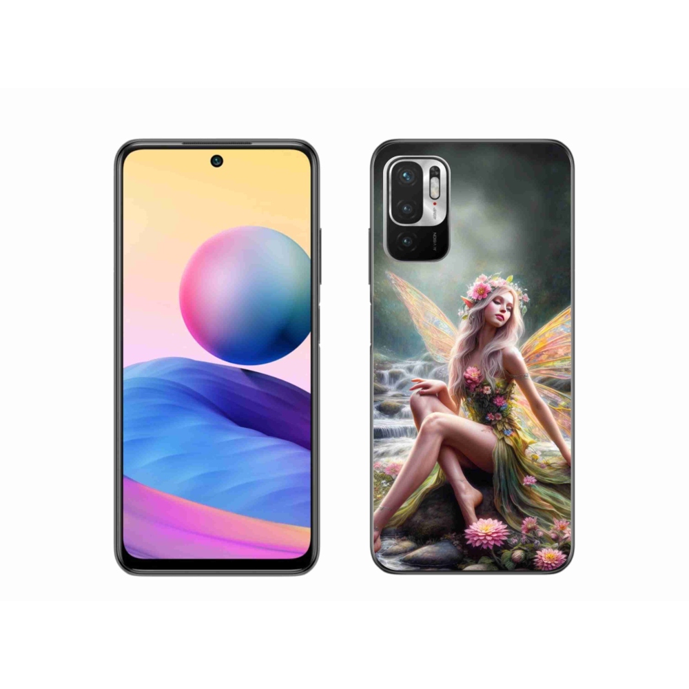 Gelový kryt mmCase na Xiaomi Redmi Note 10 5G - motýlí žena 1