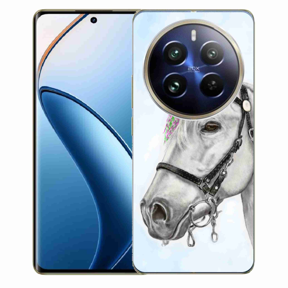 Gelový kryt mmCase na Realme 12 Pro 5G/12 Pro+ 5G - bílý kůň 1