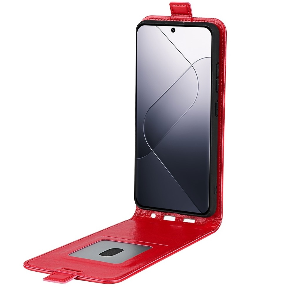 Vertical knížkové pouzdro na Xiaomi 14 - červené