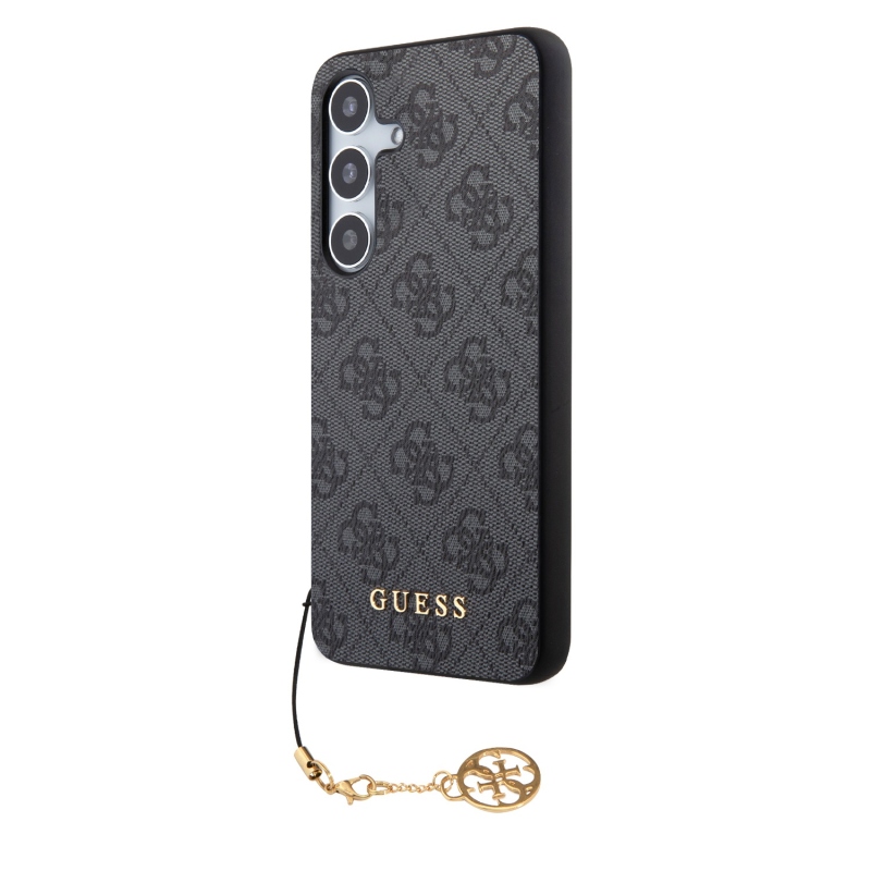 Guess 4G Charm Zadní Kryt pro Samsung Galaxy S24 Grey