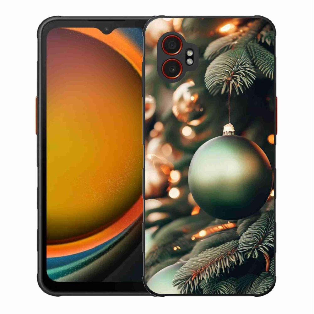 Gelový kryt mmCase na Samsung Galaxy Xcover 7 Pro - vánoční ozdoby 1