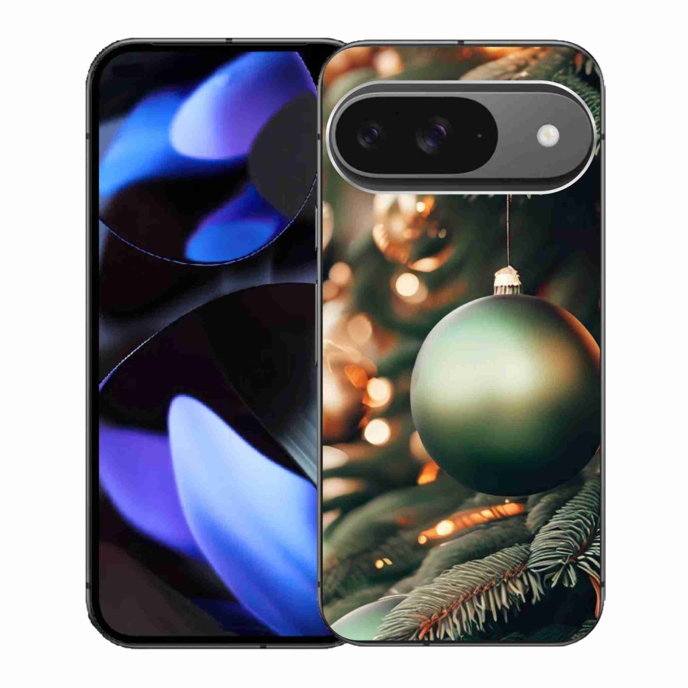 Gelový kryt mmCase na Google Pixel 9/9 Pro - vánoční ozdoby 1