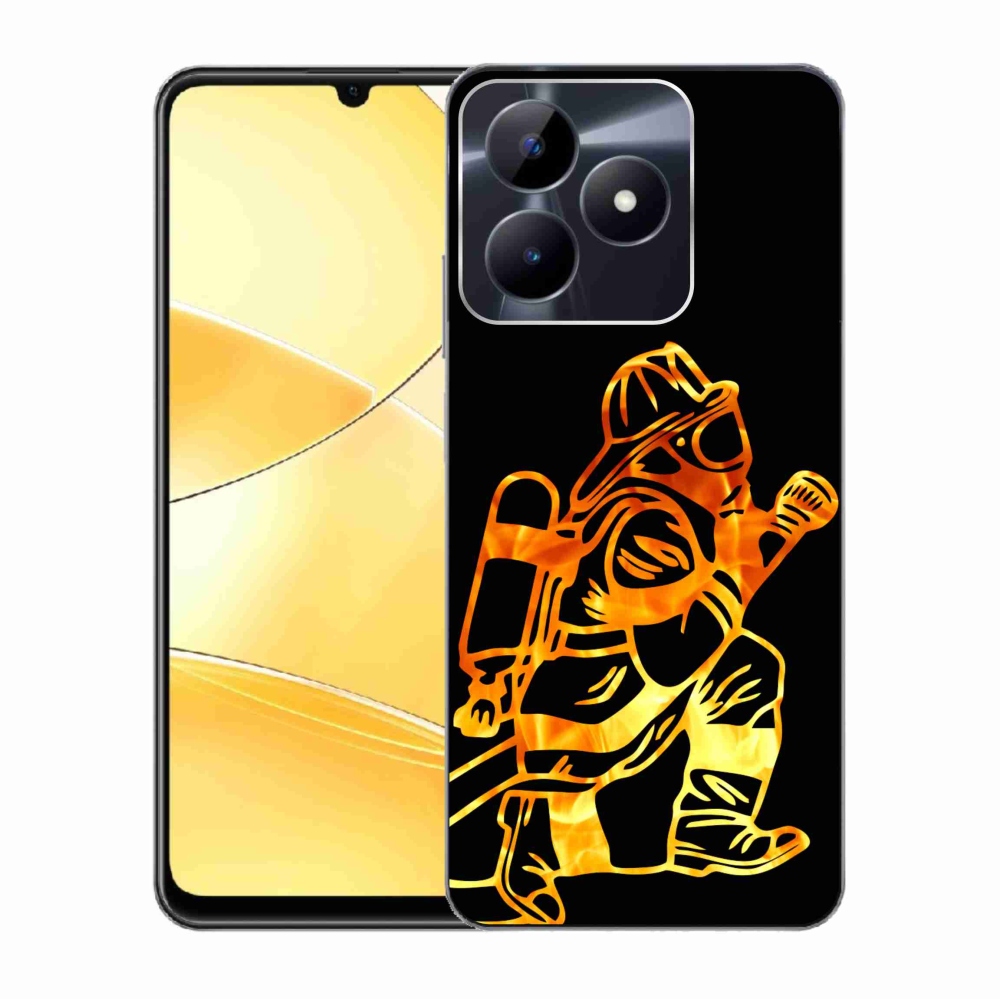 Gelový kryt mmCase na Realme C51/C53 - hasič 1