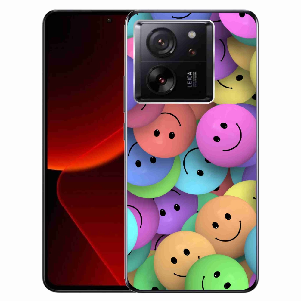 Gelový kryt mmCase na Xiaomi 13T/13T Pro - barevní smajlíci