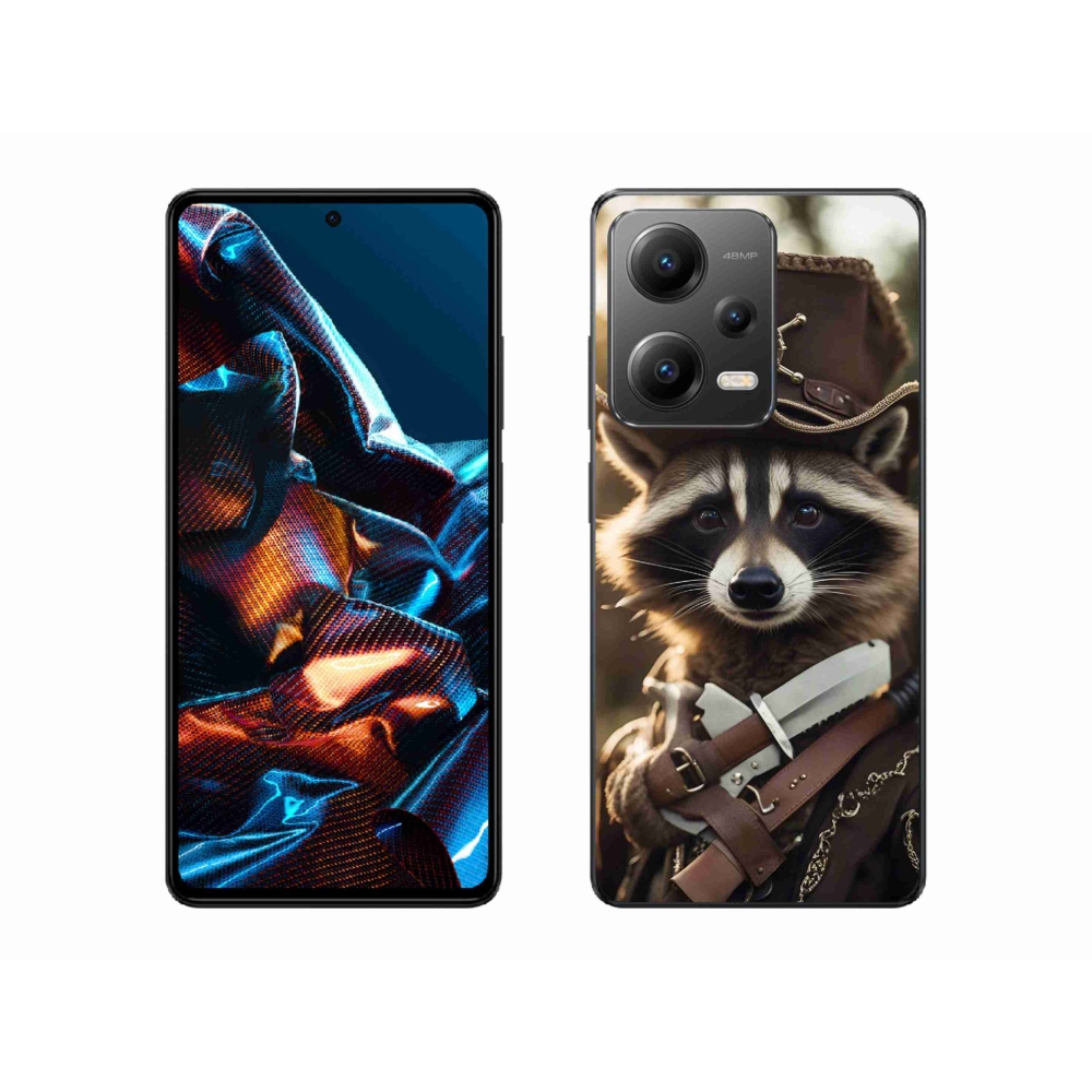 Gelový kryt mmCase na Xiaomi Redmi Note 12 Pro 5G - mýval v uniformě