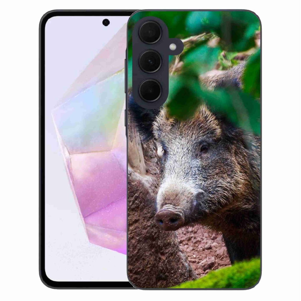 Gelový kryt mmCase na Samsung Galaxy A35 5G - divoké prase