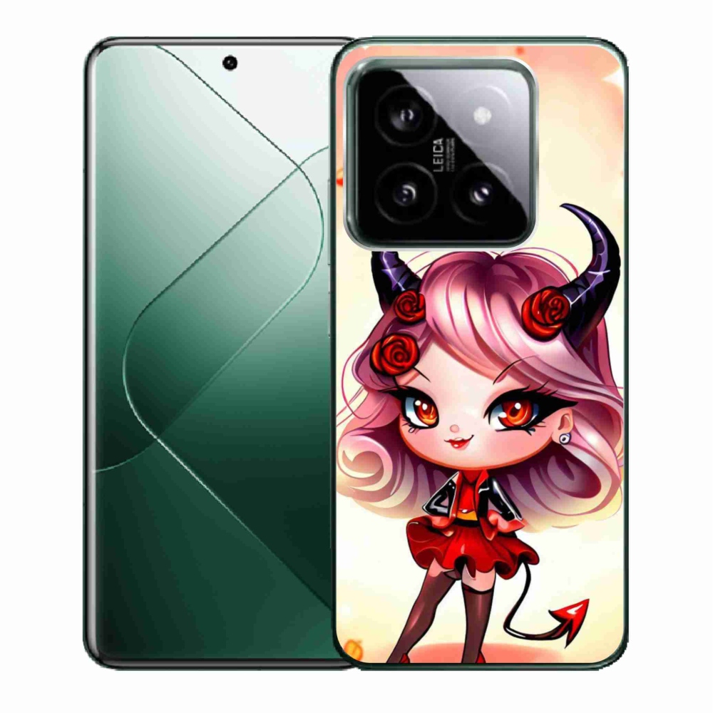 Gelový kryt mmCase na Xiaomi 14 - kreslená čertice