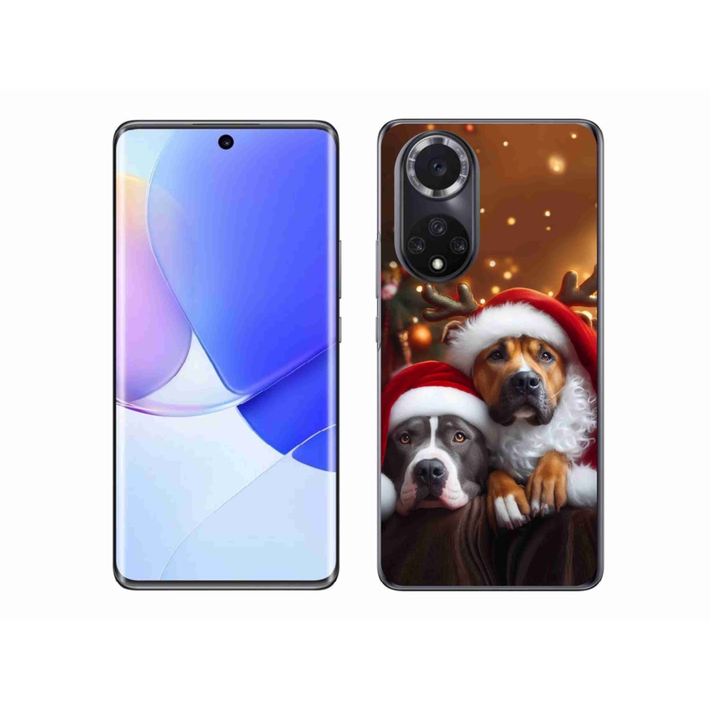 Gelový kryt mmCase na Huawei Nova 9 - vánoční psi