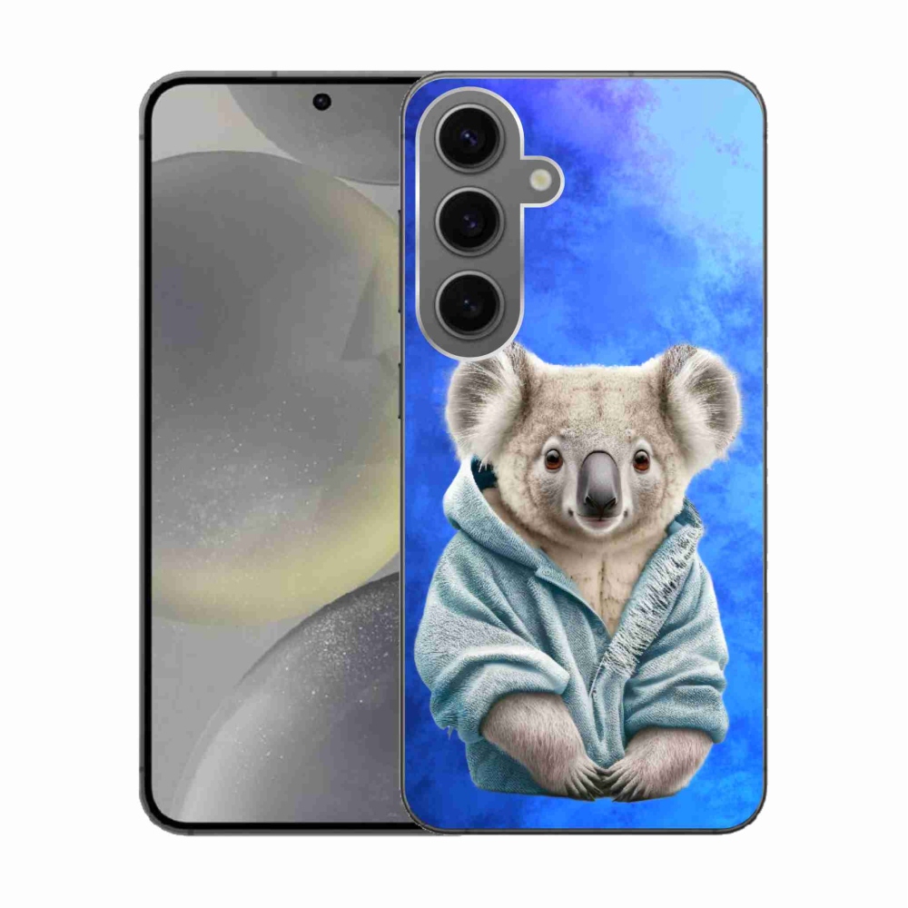 Gelový kryt mmCase na Samsung Galaxy S24 - koala ve svetru