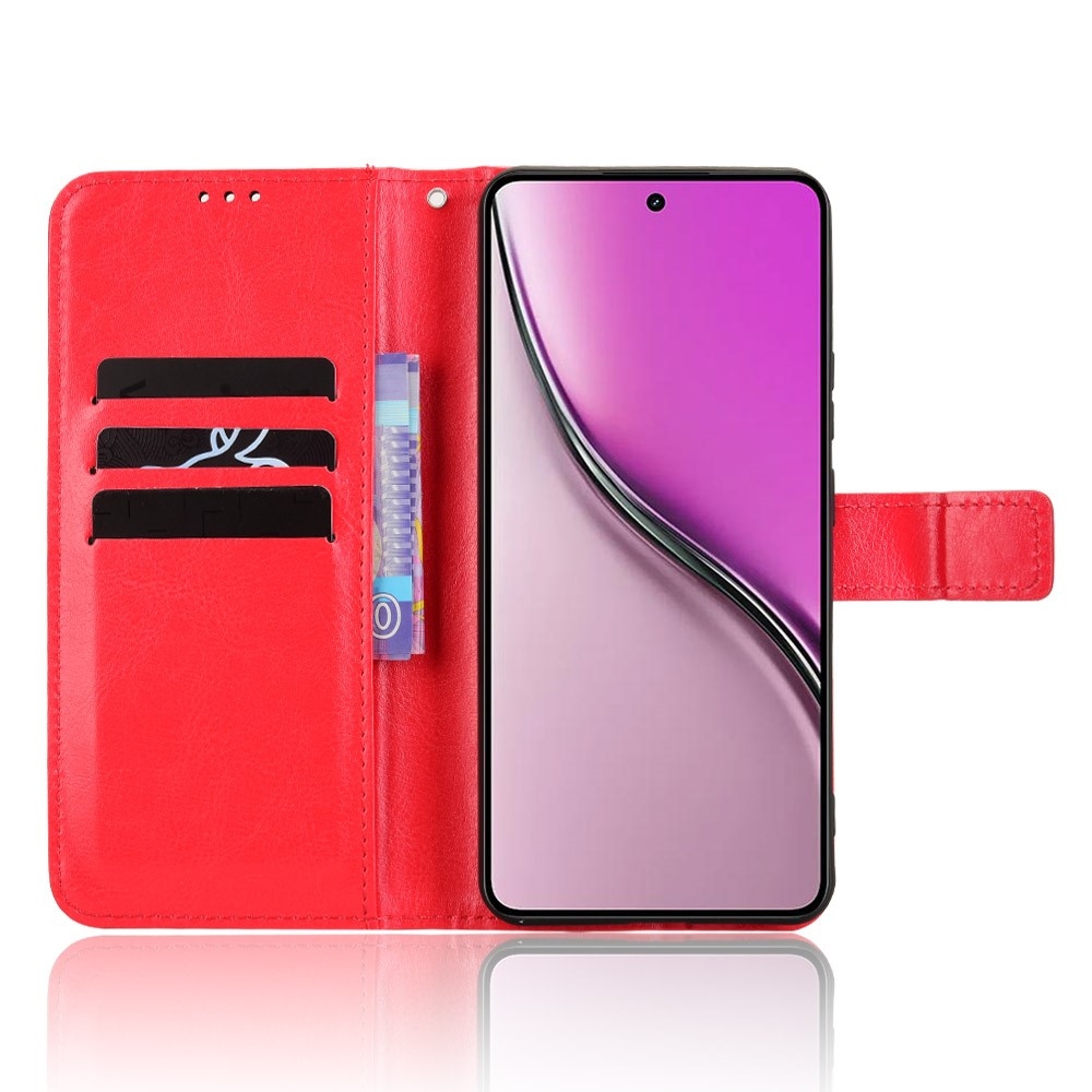 Crazy knížkové pouzdro na Realme 14 5G - červené