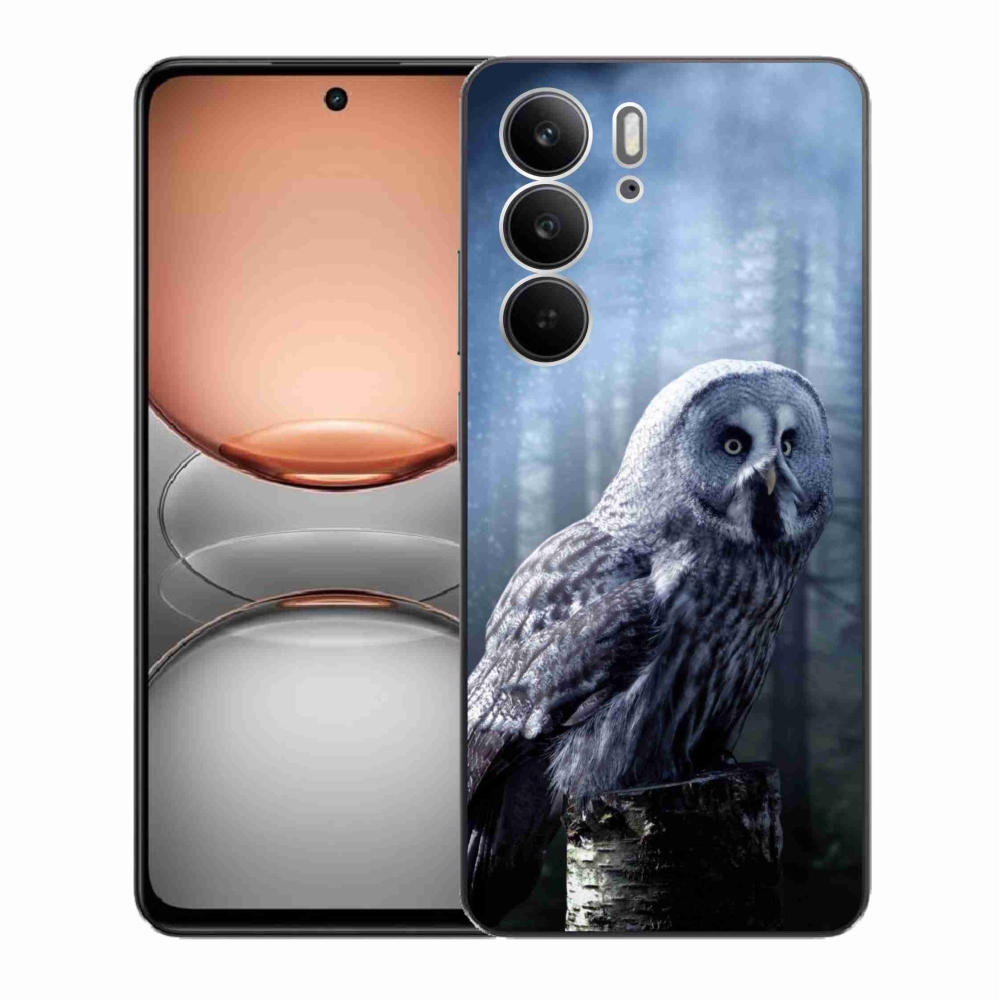 Gelový kryt mmCase na Realme C75 - sova