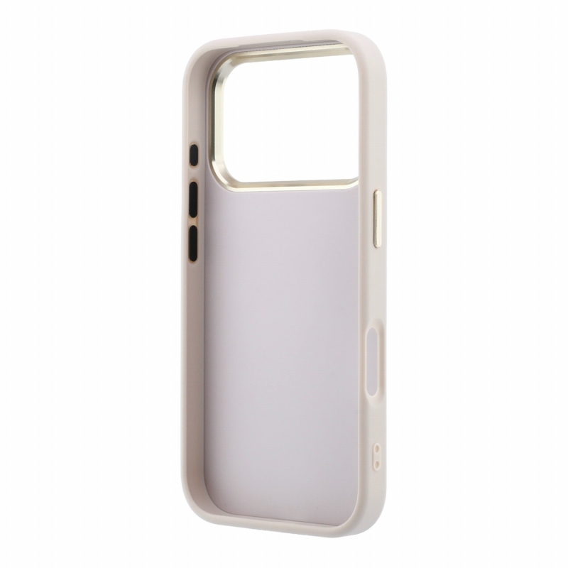 Guess PU 4G Strass Metal Logo Zadní Kryt pro iPhone 18 Pro Max Pink