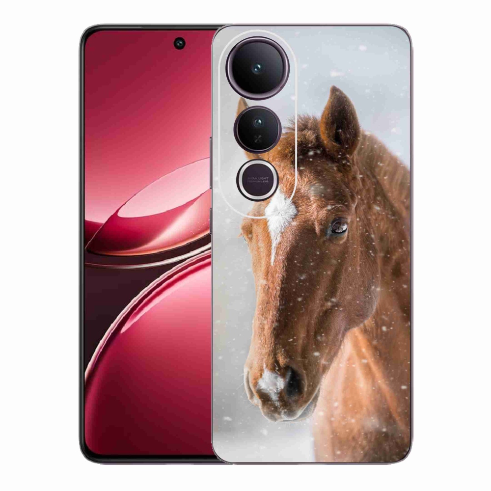 Gelový kryt mmCase na Vivo V50 Lite 4G/5G - hnědý kůň 2