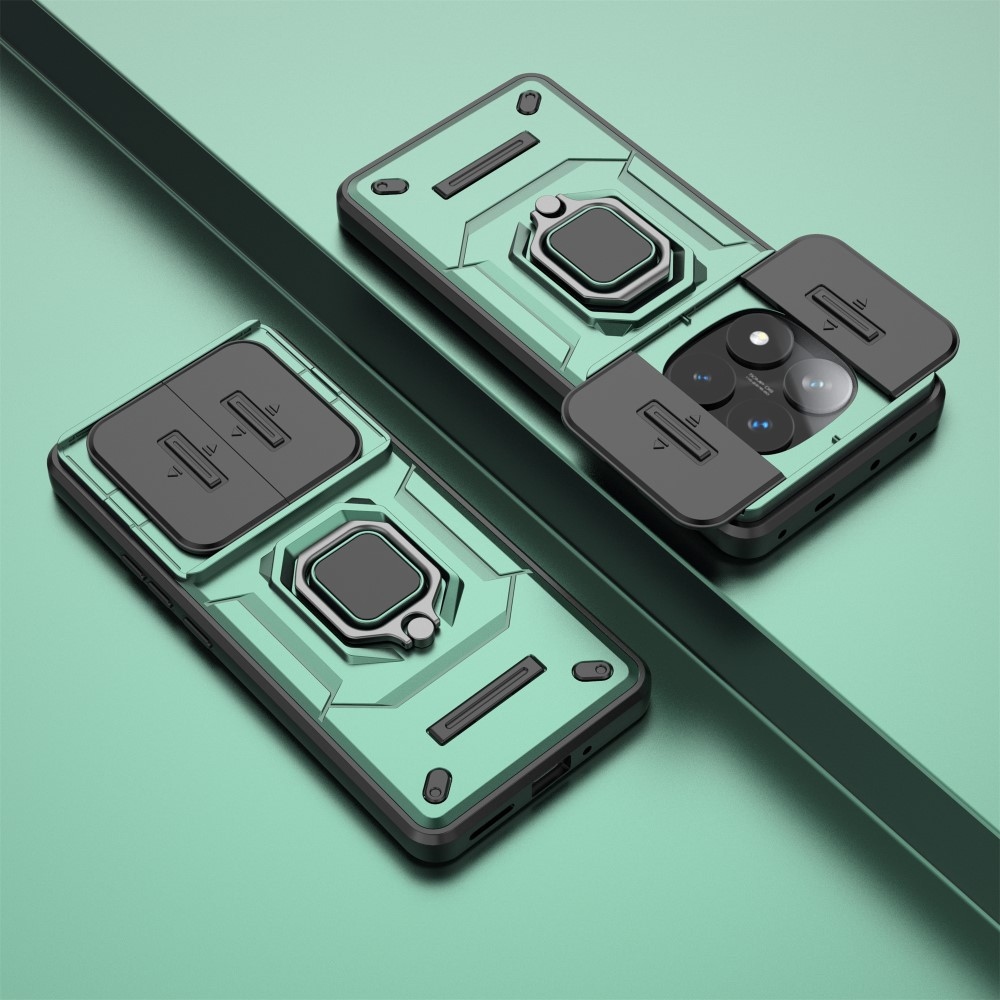Lens odolný kryt na Xiaomi Redmi Note 14 Pro 5G/Poco X7 5G - zelený