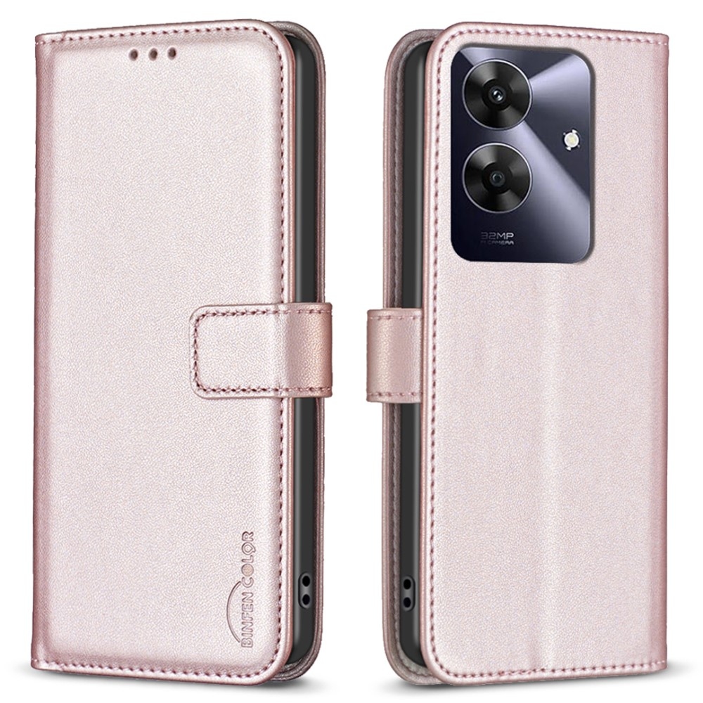 BNF knížkové pouzdro na Realme Note 60 - růžovozlaté