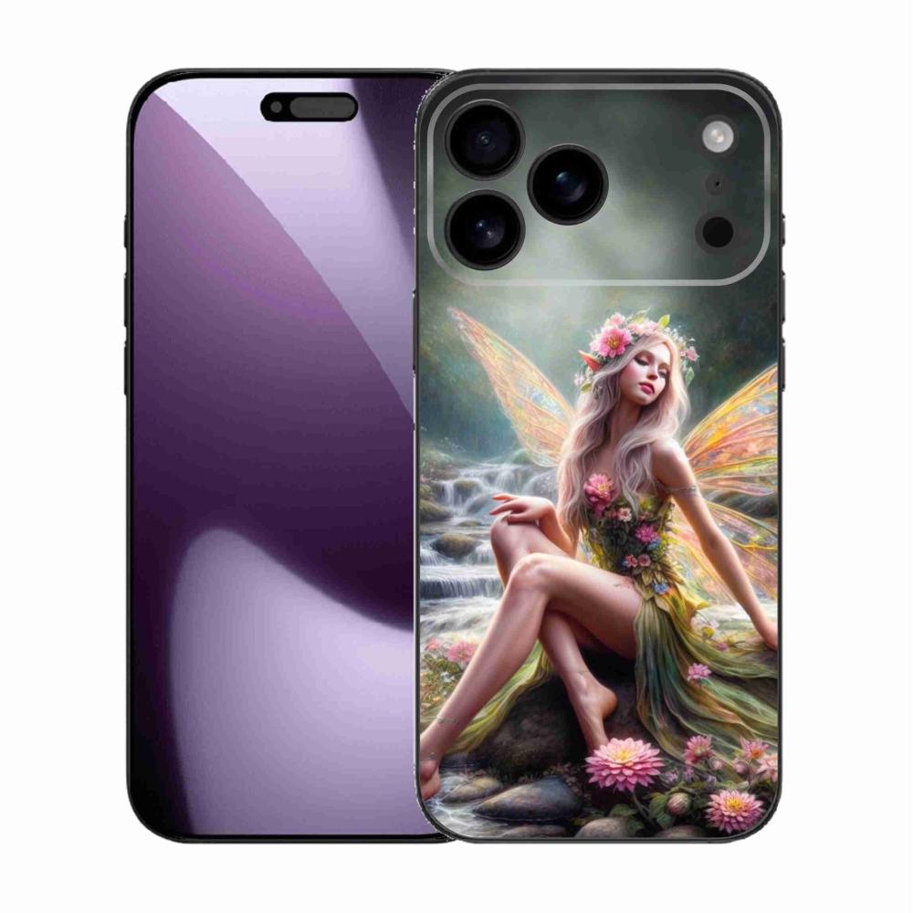Gelový kryt mmCase na iPhone 17 Pro Max - motýlí žena 1