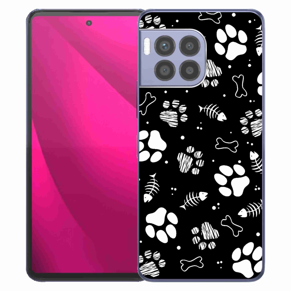 Gelový kryt mmCase na T-Mobile T Phone 2 Pro - psí tlapky
