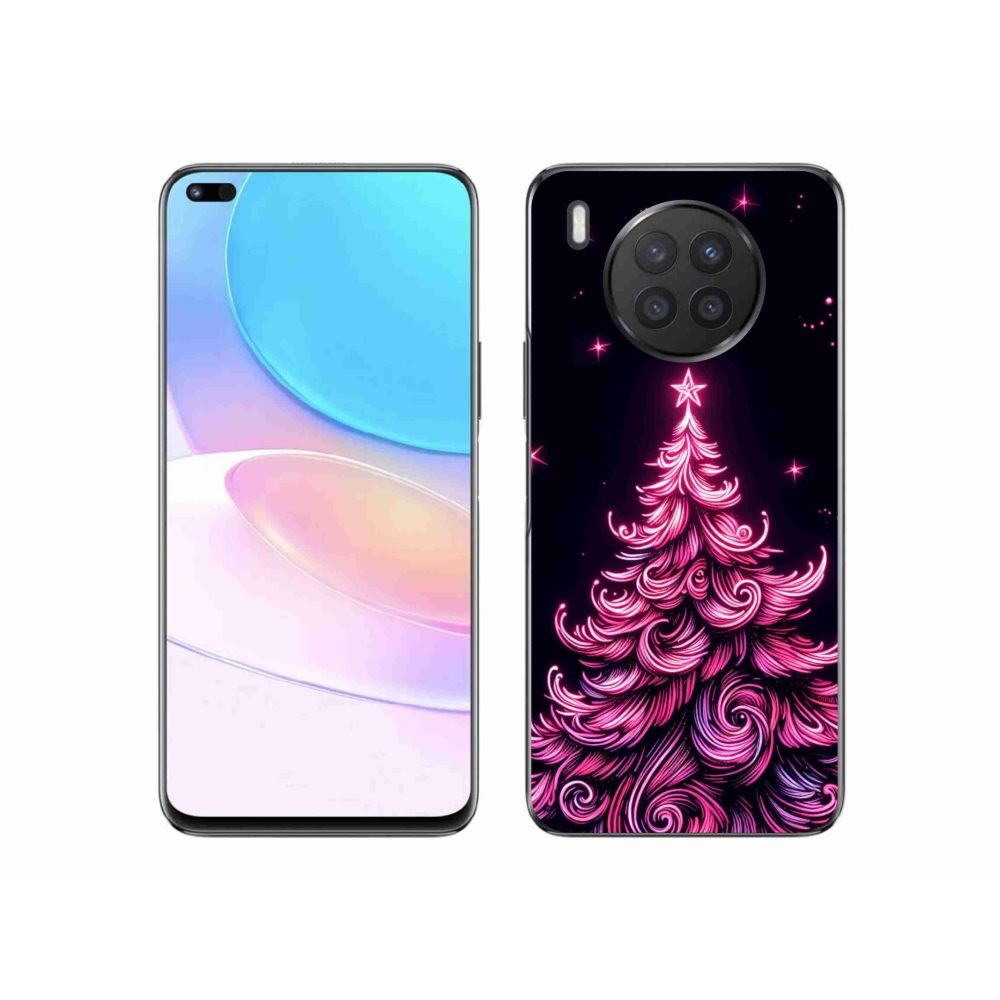 Gelový kryt mmCase na Honor 50 Lite - neonový vánoční stromek 2
