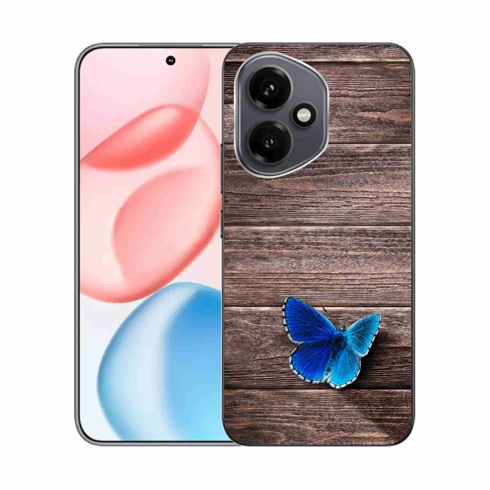Gelový kryt mmCase na Honor 400 - modrý motýl 1