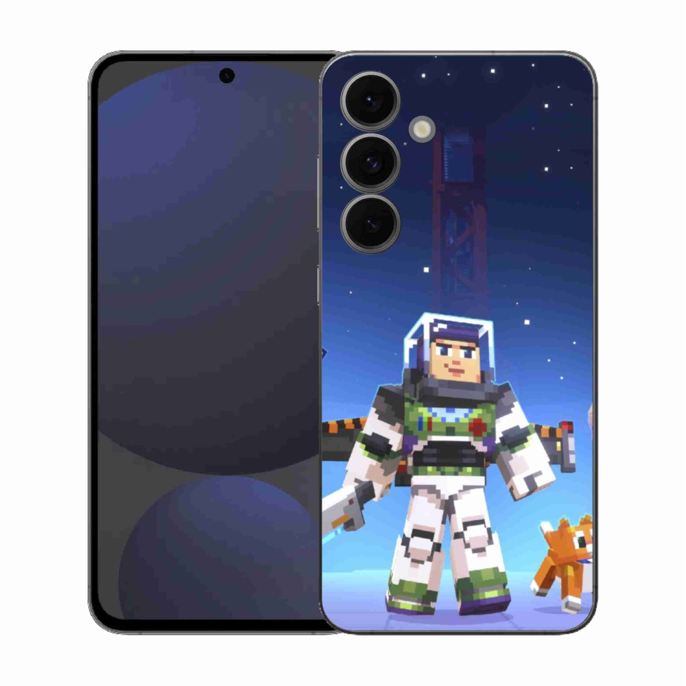 Gelový kryt mmCase na Samsung Galaxy S25 FE - minecraft 2