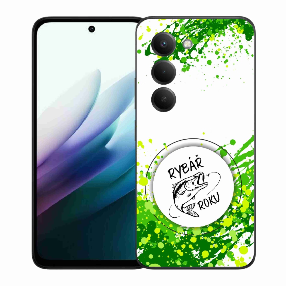 Gelový kryt mmCase na Xiaomi Redmi 15 4G/5G (171mm) - rybář roku bílé pozadí