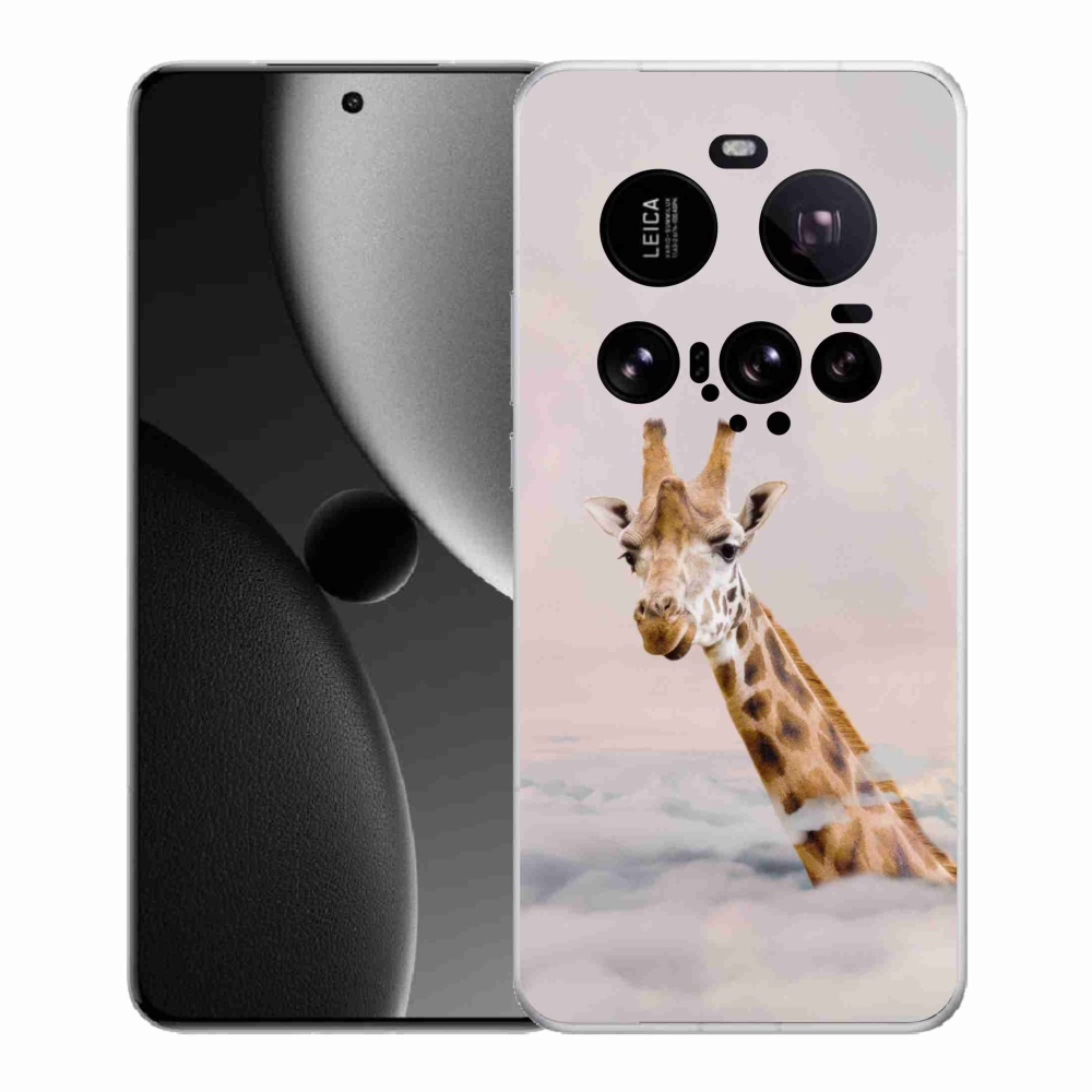 Gelový kryt mmCase na Xiaomi 15 Ultra - žirafa v oblacích