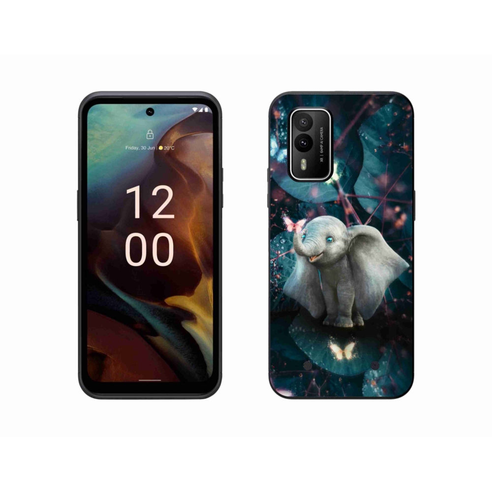 Gelový kryt mmCase na Nokia XR21 - roztomilý slon