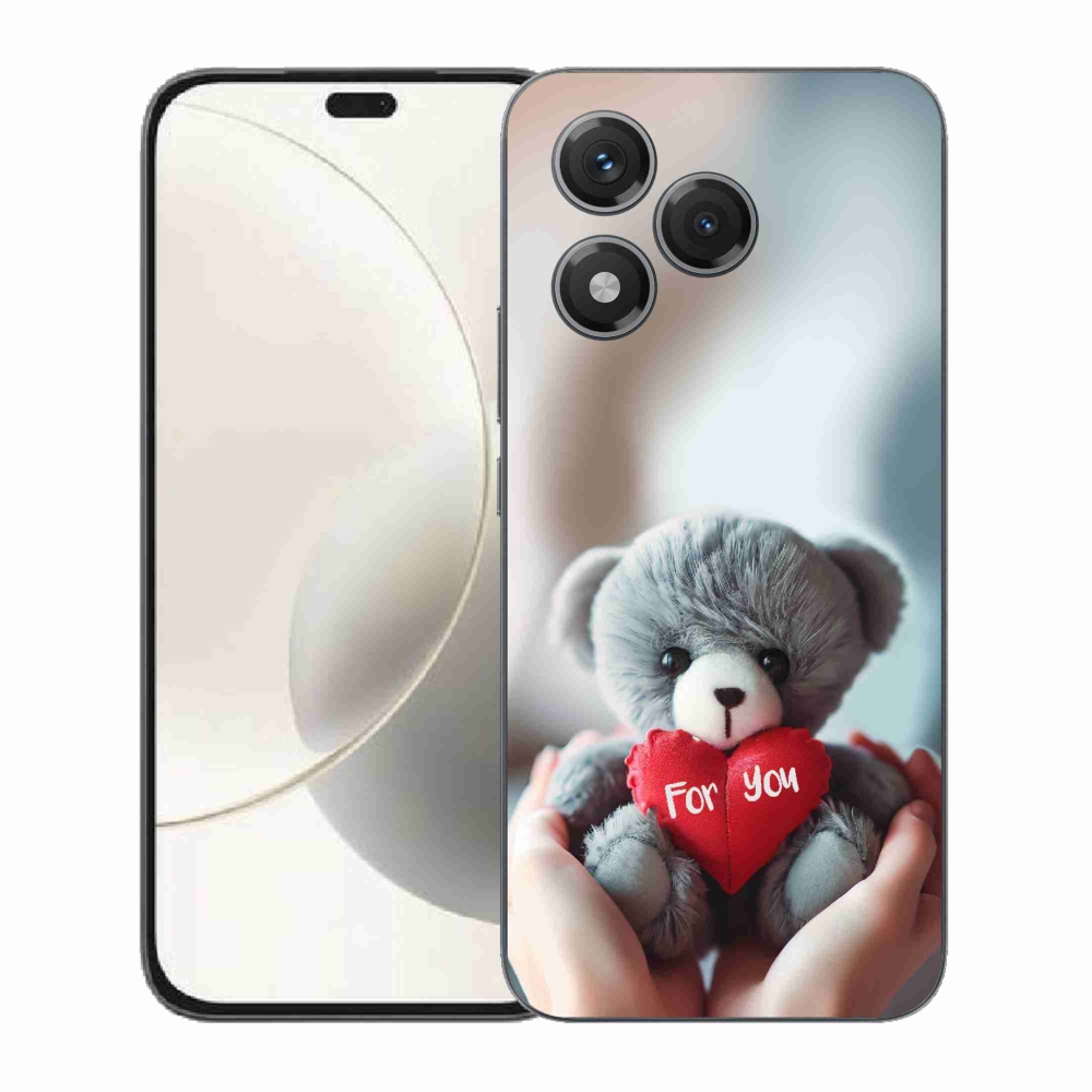 Gelový kryt mmCase na Honor 400 Lite - medvídek pro zamilované