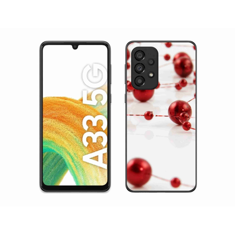 Gelový kryt mmCase na Samsung Galaxy A33 5G - vánoční řetěz