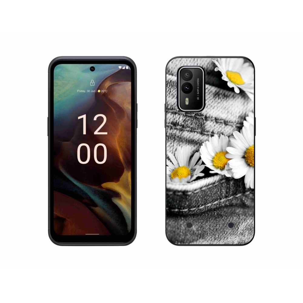 Gelový obal mmCase na Nokia XR21 - kopretiny