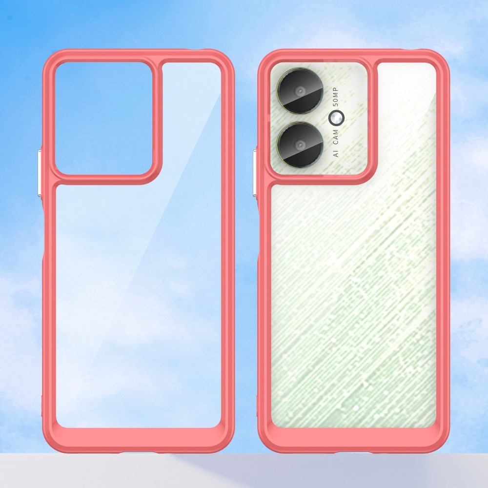 Gelový obal s pevnými zády na Xiaomi Redmi 13C 5G - červený