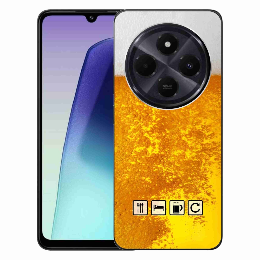 Gelový kryt mmCase na Xiaomi Redmi 14C/Poco C75 - pivní motiv 3