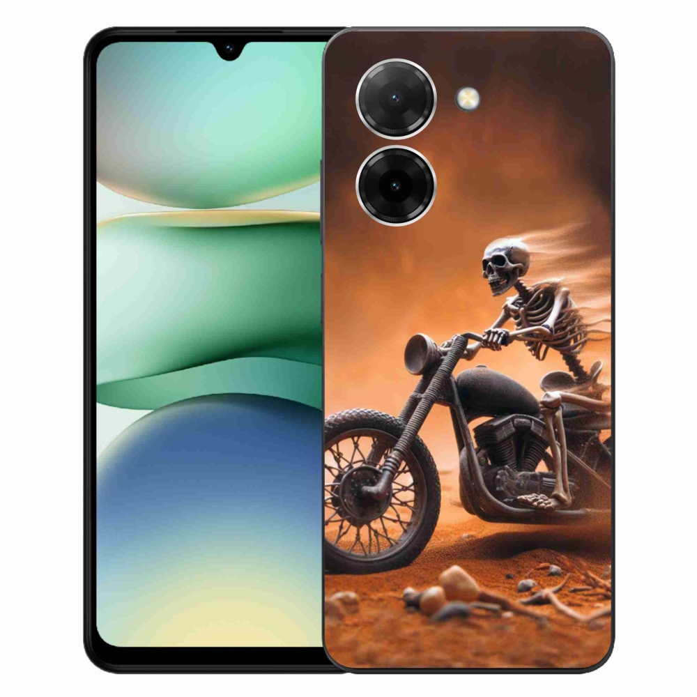 Gelový kryt mmCase na Xiaomi Redmi A5 (171.7x77.8x8.3mm) - kostra na motorce