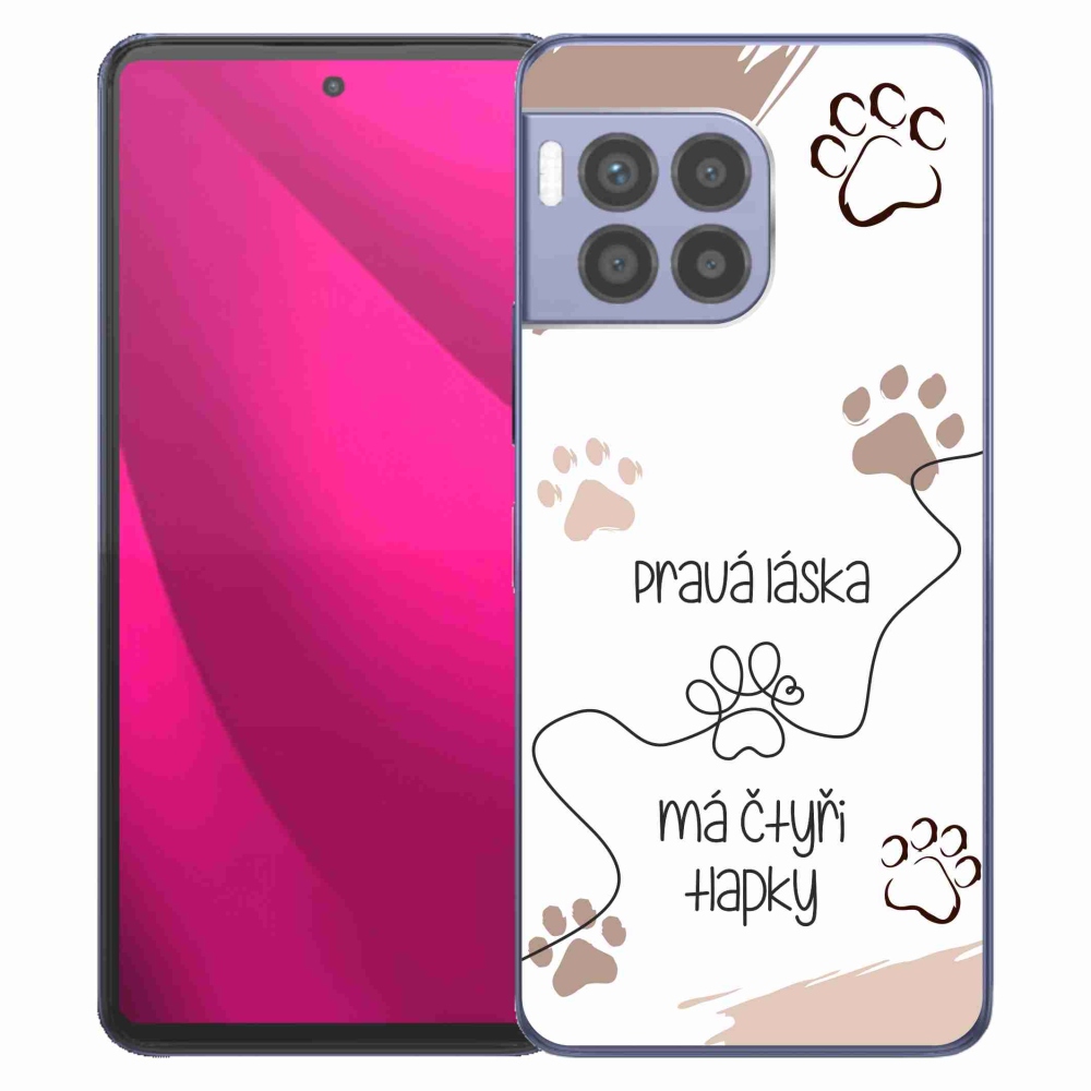 Gelový kryt mmCase na T-Mobile T Phone 2 Pro - psí motiv 1 bílé pozadí