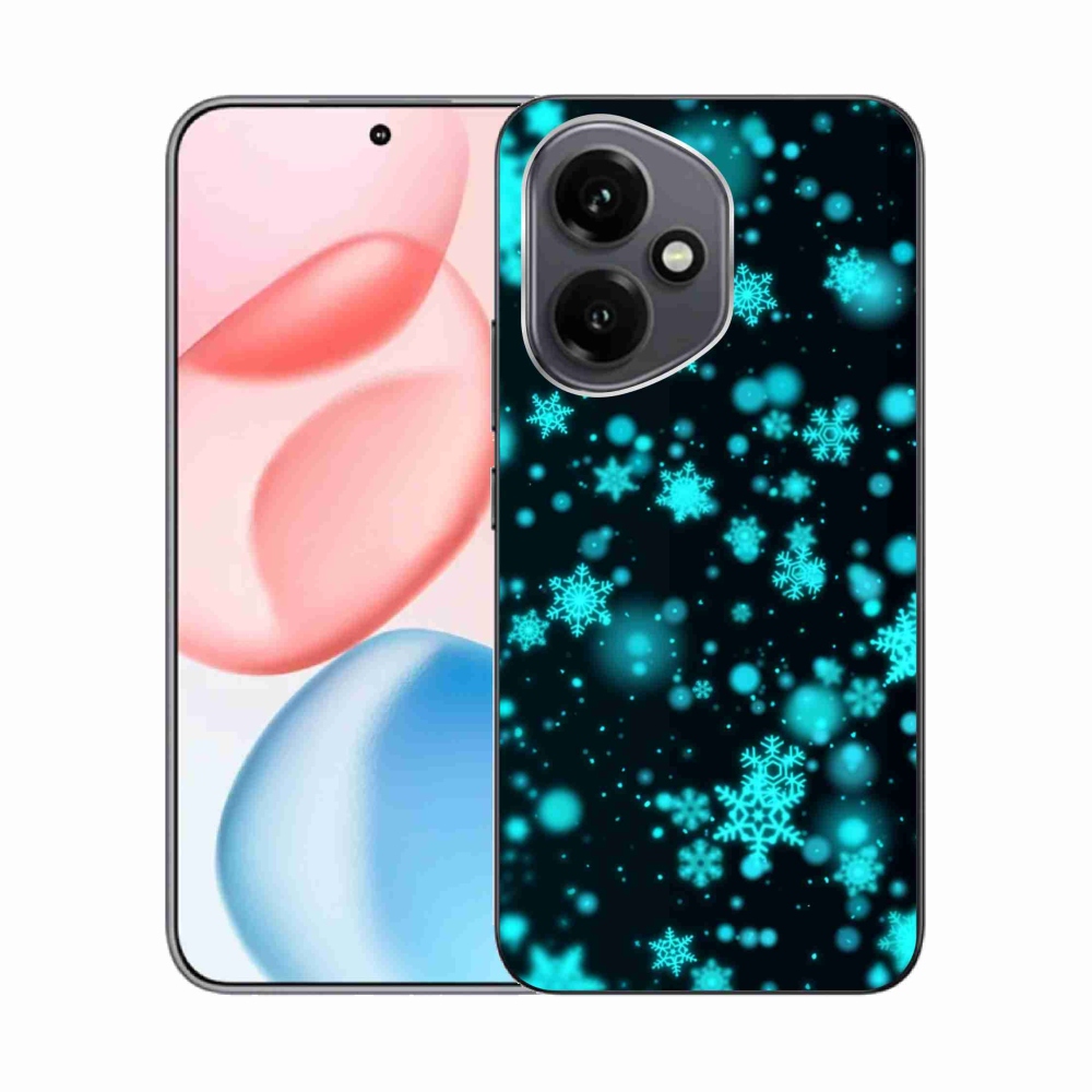 Gelový kryt mmCase na Honor 400 - sněhové vločky 1