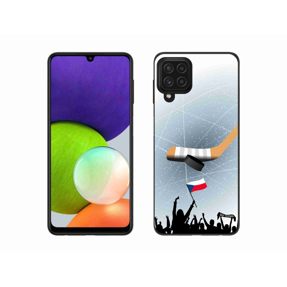 Gelový kryt mmCase na Samsung Galaxy A22 4G - fanoušci hokeje