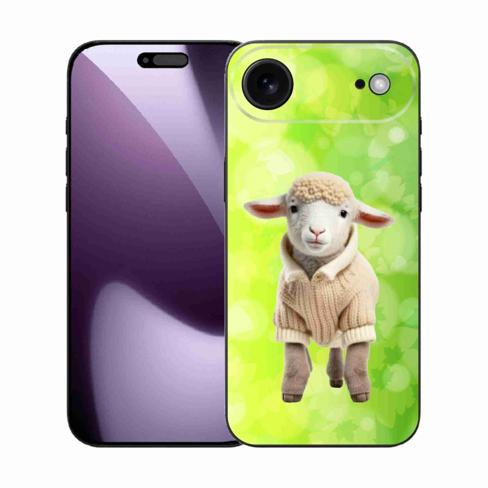 Gelový kryt mmCase na iPhone 17 Air - jehně ve svetru