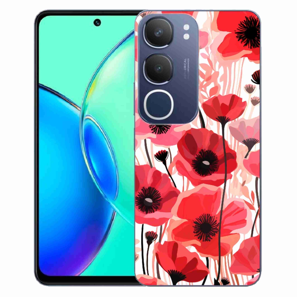 Gelový kryt mmCase na Vivo Y19s - vlčí mák 1