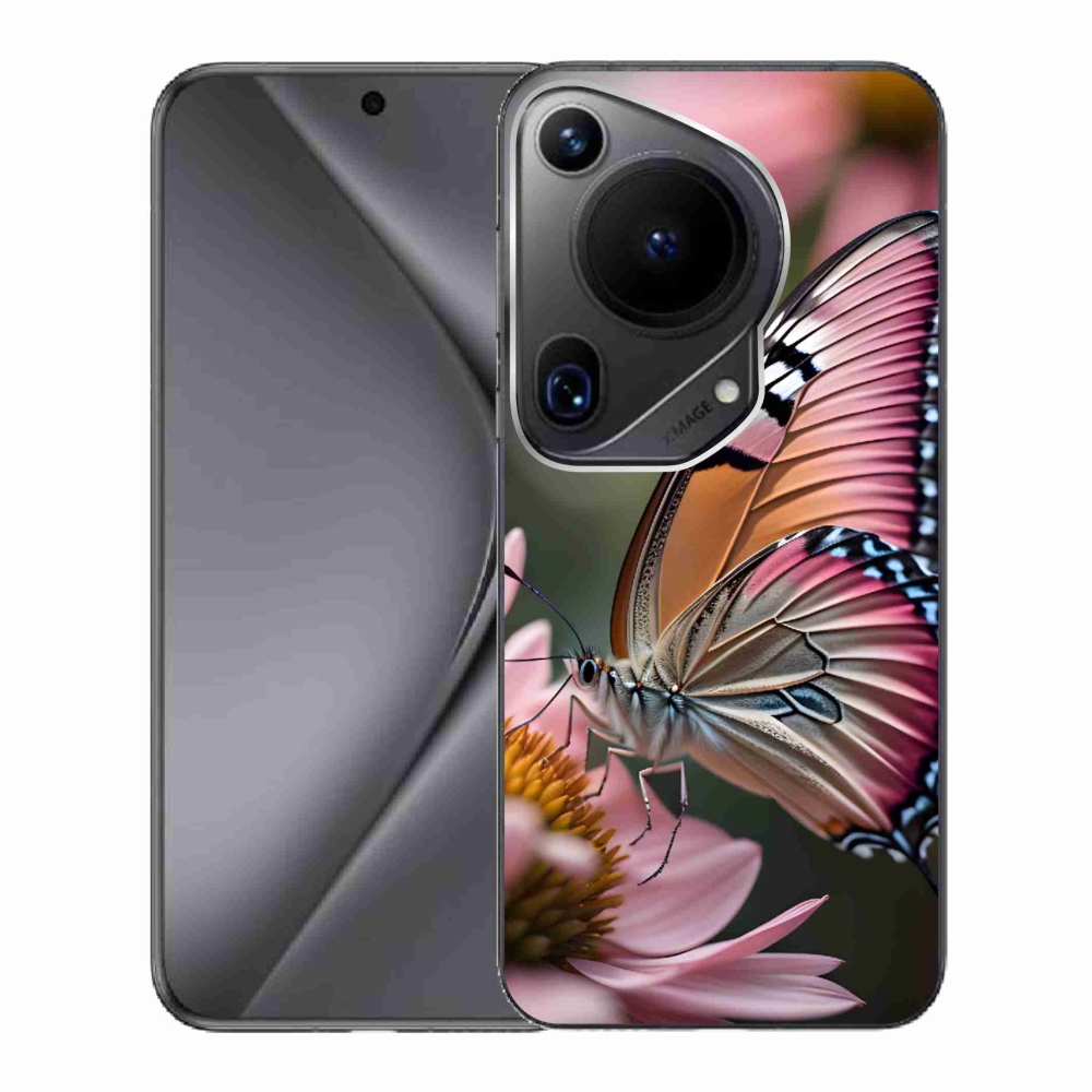 Gelový kryt mmCase na Huawei Pura 70 Ultra - barevný motýl