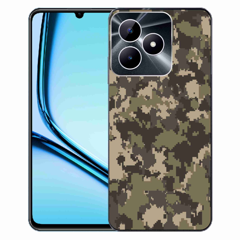 Gelový kryt mmCase na Realme Note 50 - maskáčový vzor 12