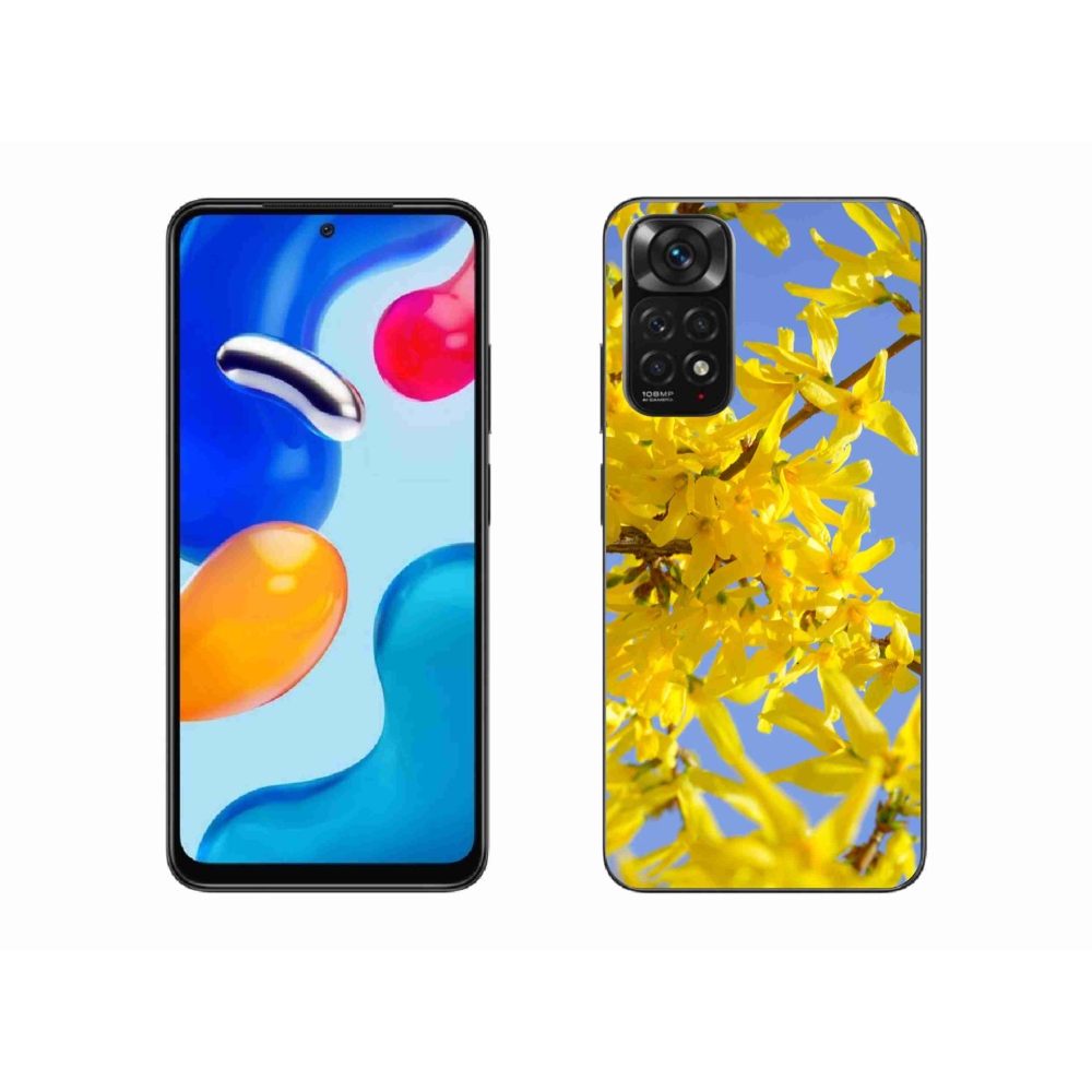 Gelový kryt mmCase na Xiaomi Redmi Note 11S 4G - žluté květy