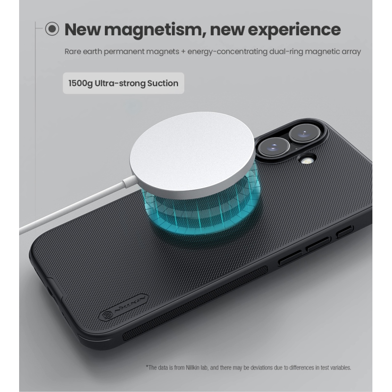 Nillkin Super Frosted PRO Magnetic Zadní Kryt pro Apple iPhone 16 Plus Black